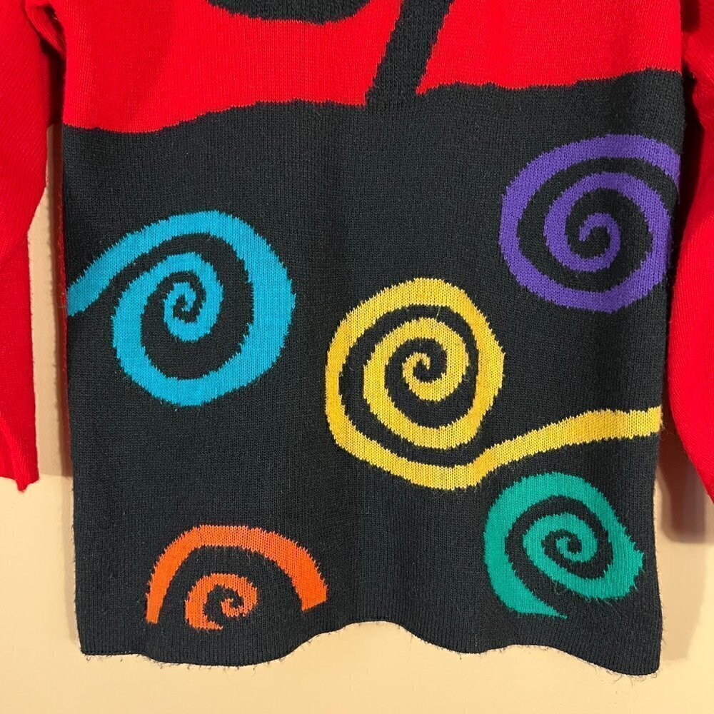Norton McNaughton Multicolor Swirl Sweater - Picture 4 of 6